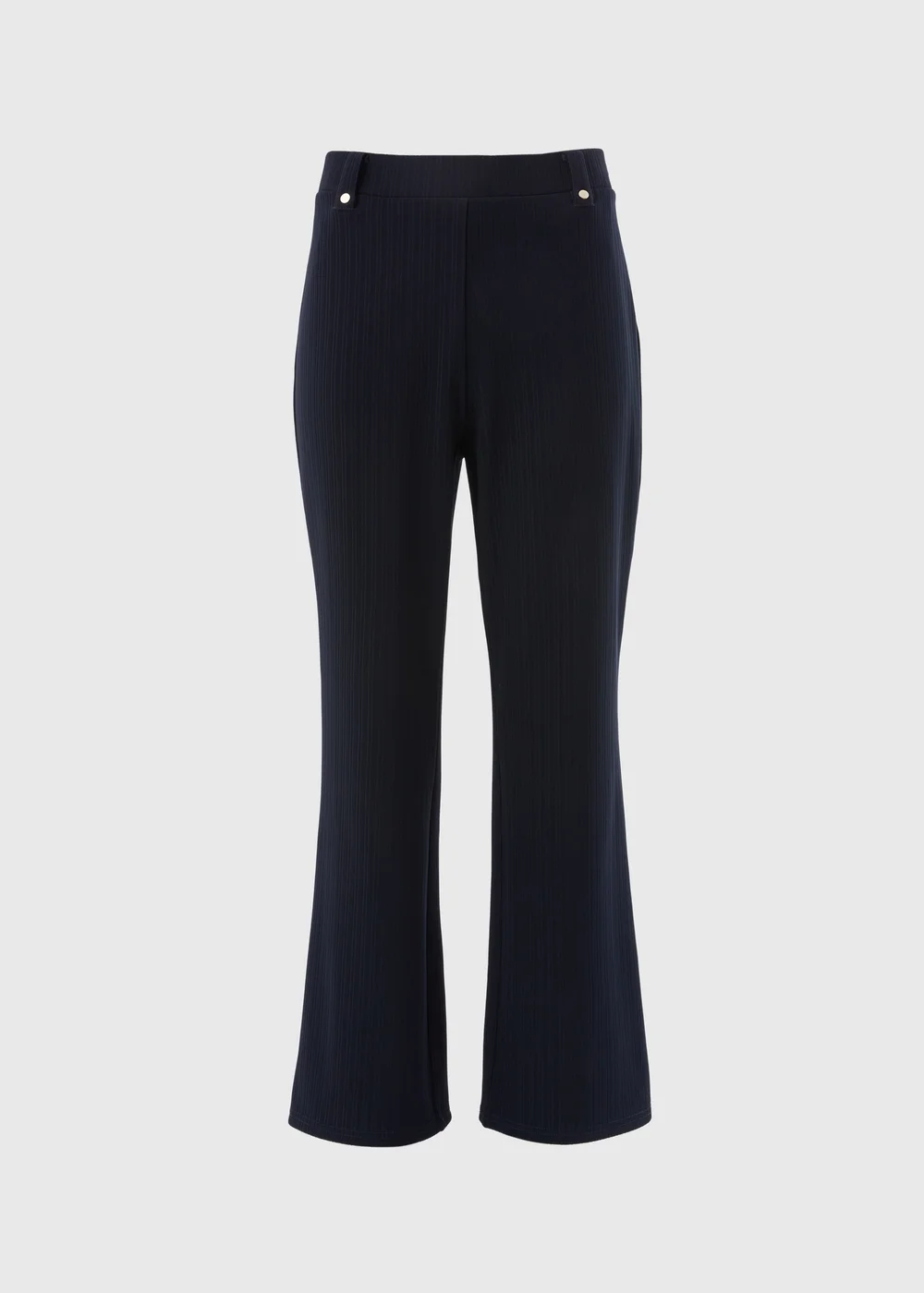Et Vous Navy Rib Trousers - Size 08 29 leg Image 5