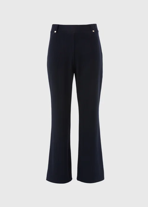 Et Vous Navy Rib Trousers - Size 08 29 leg Image 5