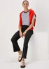 Et Vous Navy Rib Trousers - Size 08 29 leg Image 4