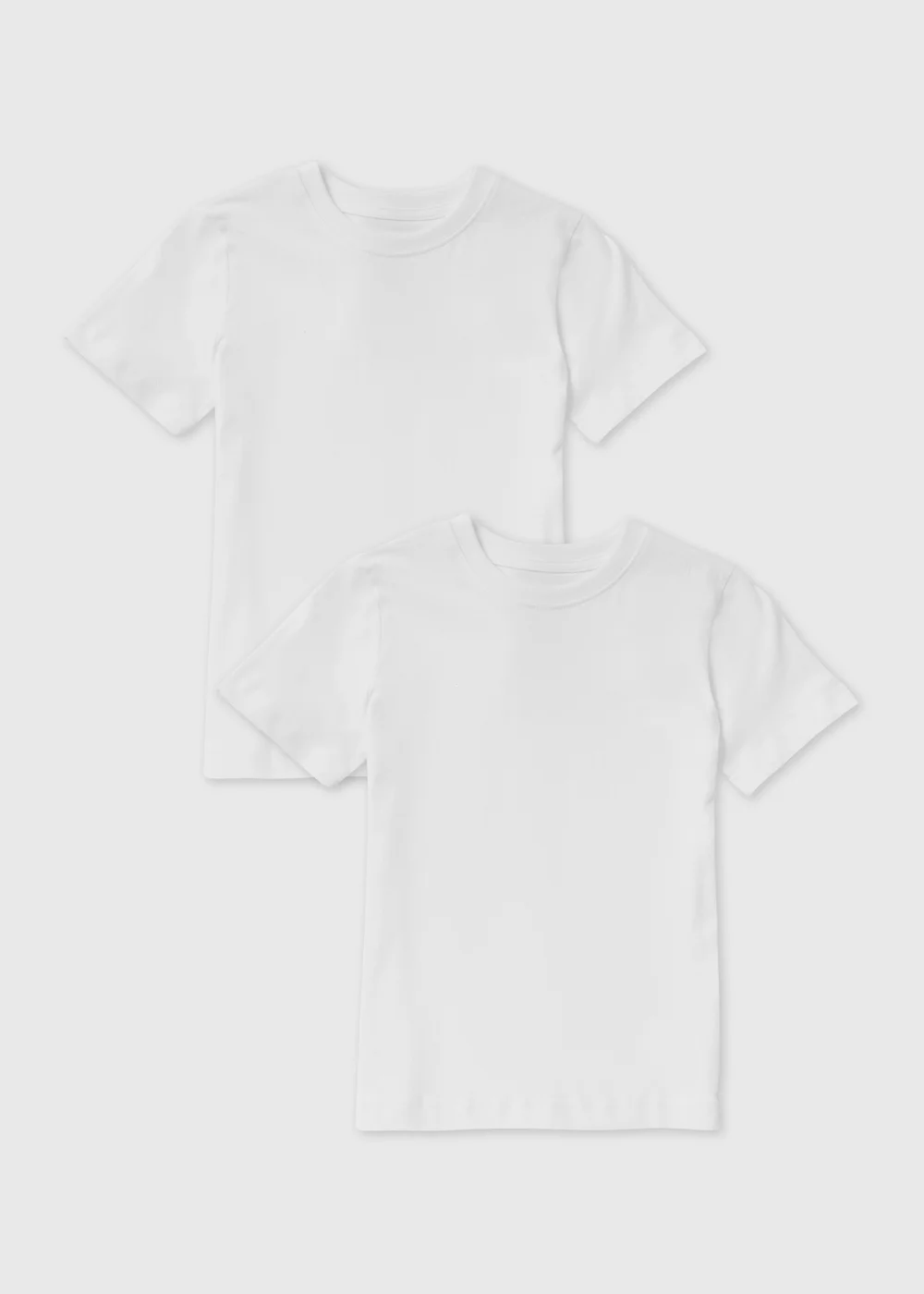 Kids 2 Pack White School T-Shirts (3-16yrs) - 4 Yrs Image 1