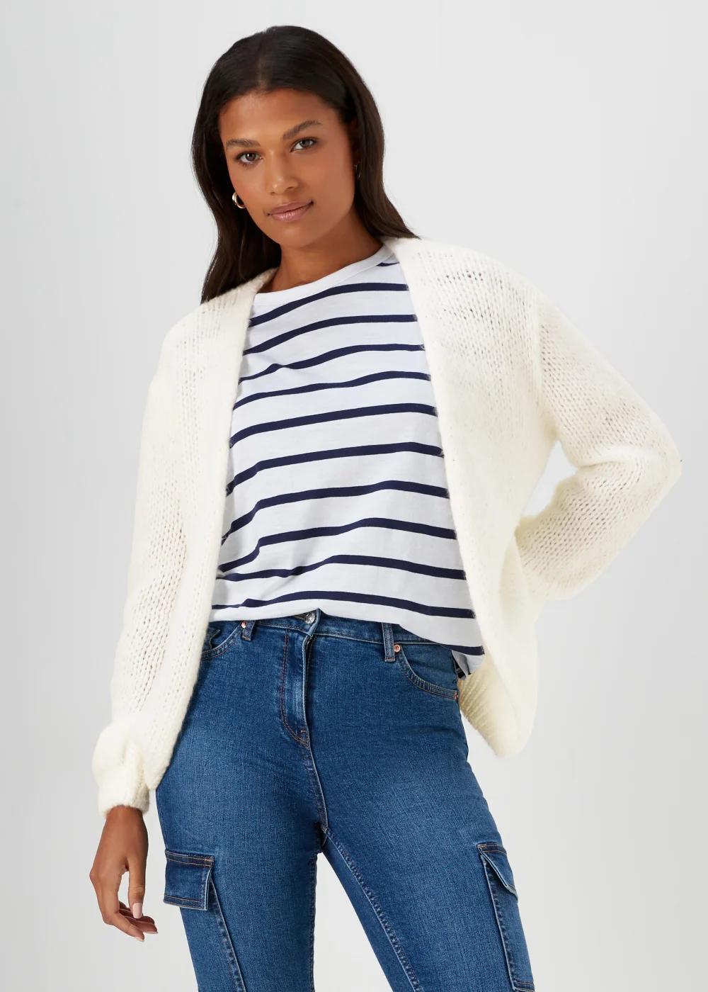 Ivory Lofty Cardigan - S Image 1