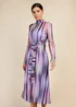 Little Mistress Multicoloured Print Mesh Midaxi Dress - Size 10 Image 4