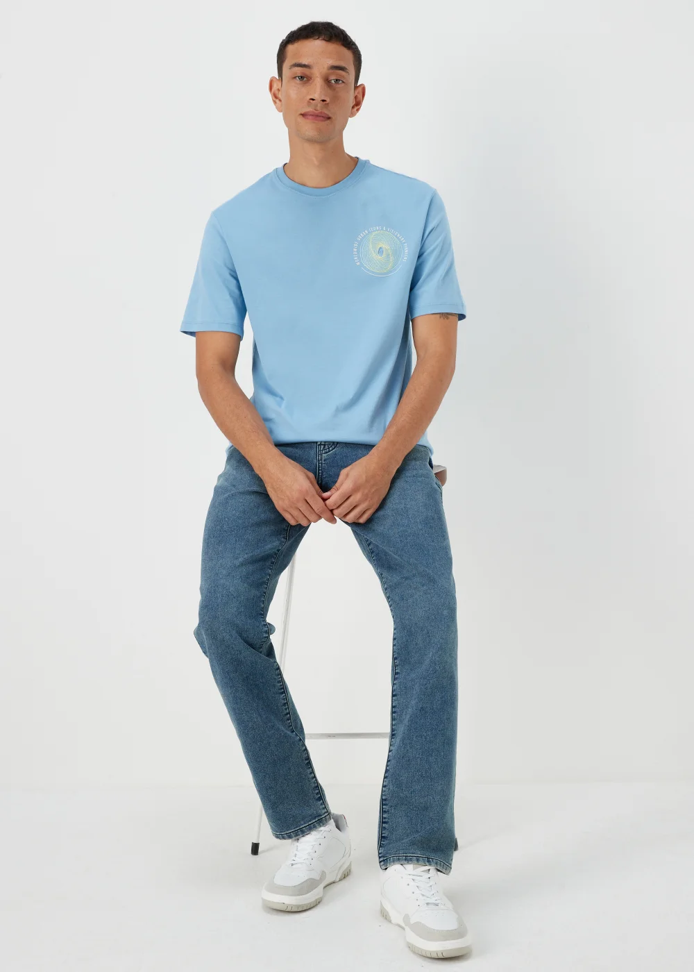 US Athletic Light Blue Graphic T-Shirt - Extra small Image 4