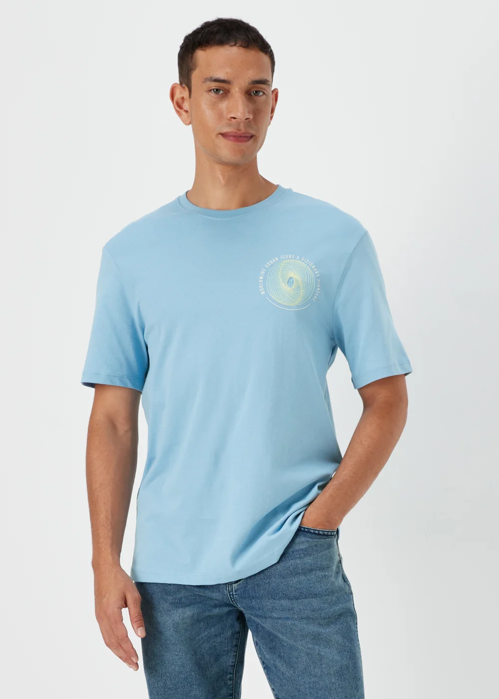 US Athletic Light Blue Graphic T-Shirt - Extra small Image 1