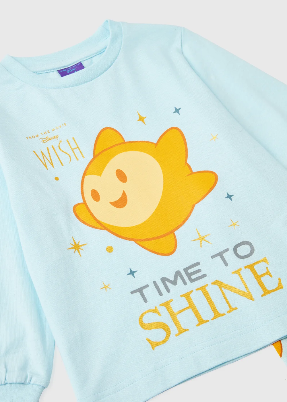 Kids Disney Blue Wish Star Print Long Sleeve Pyjamas (3-9yrs) - Age 3 Years Image 2