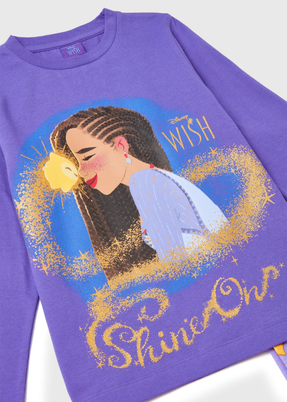 Kids Purple Disney Wish Pyjama Set (3-9yrs) - Age 3 Years Image 2
