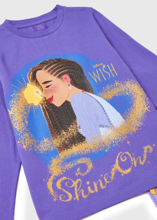 Kids Purple Disney Wish Pyjama Set (3-9yrs) - Age 3 Years Image 2