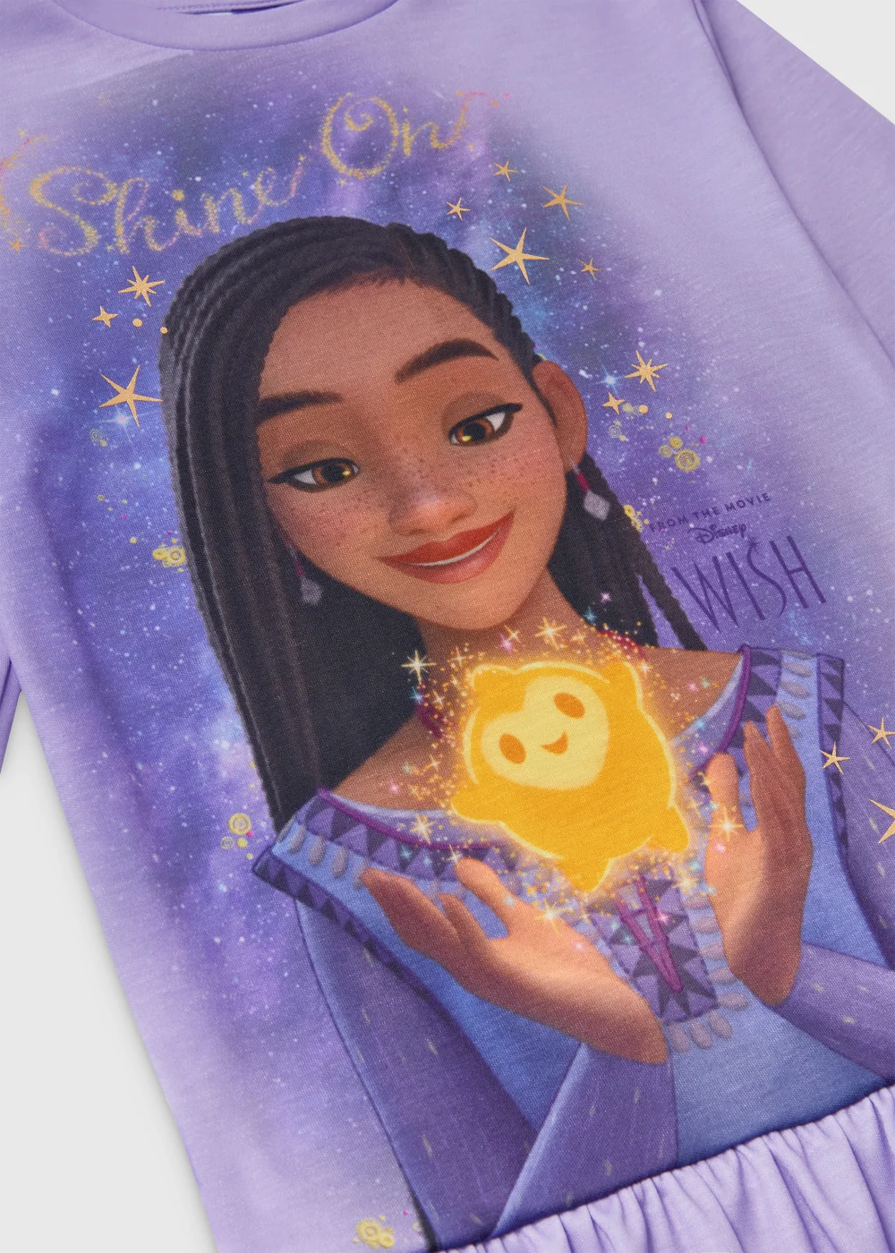Kids Lilac Disney Wish Nightie (3-9yrs) - Age 3 Years Image 2