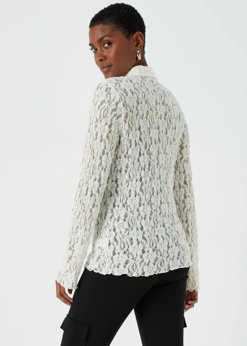 Ivory Lace Shirt - 8 Image 2