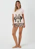 Pink Disney Minnie Mouse Short Pyjama & Scrunchie Set - Extra small Image 1