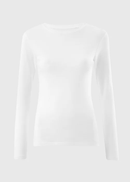 White Long Sleeve T-Shirt - 8 Image 5