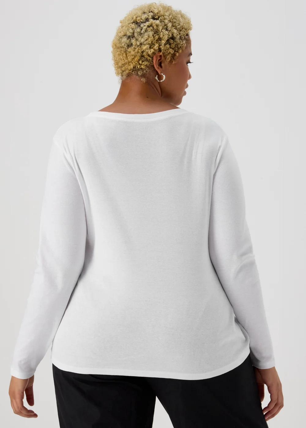 White Long Sleeve T-Shirt - 8 Image 2