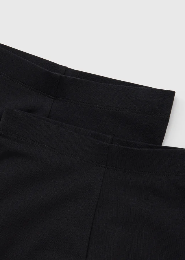 2 Pack Black Leggings (7-15yrs)