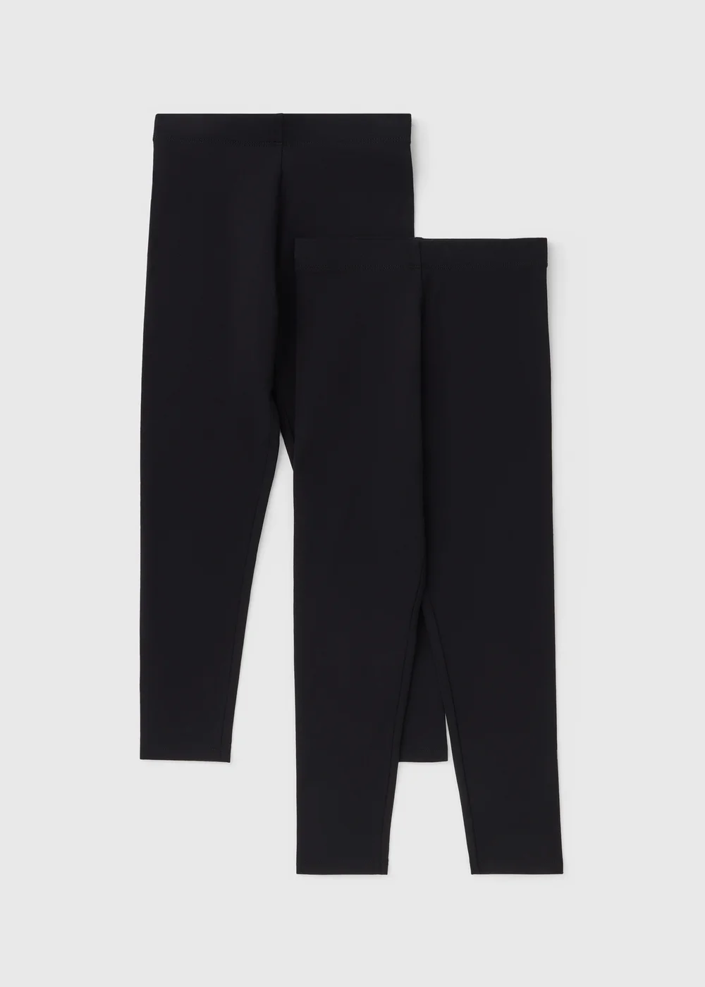 2 Pack Black Leggings (7-15yrs) - Age 7 Years Image 1