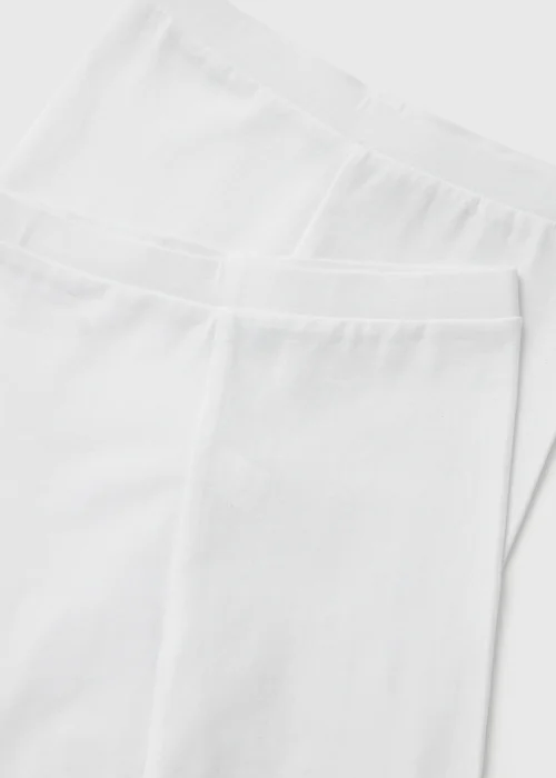 Girls 2 Pack White Leggings (7-13yrs) - 8 Yrs Image 2