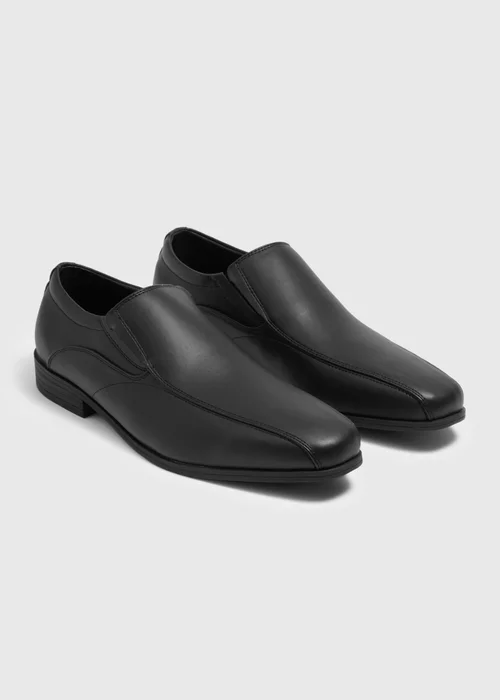Black Tramline Slip On Shoes - 6 Image 1