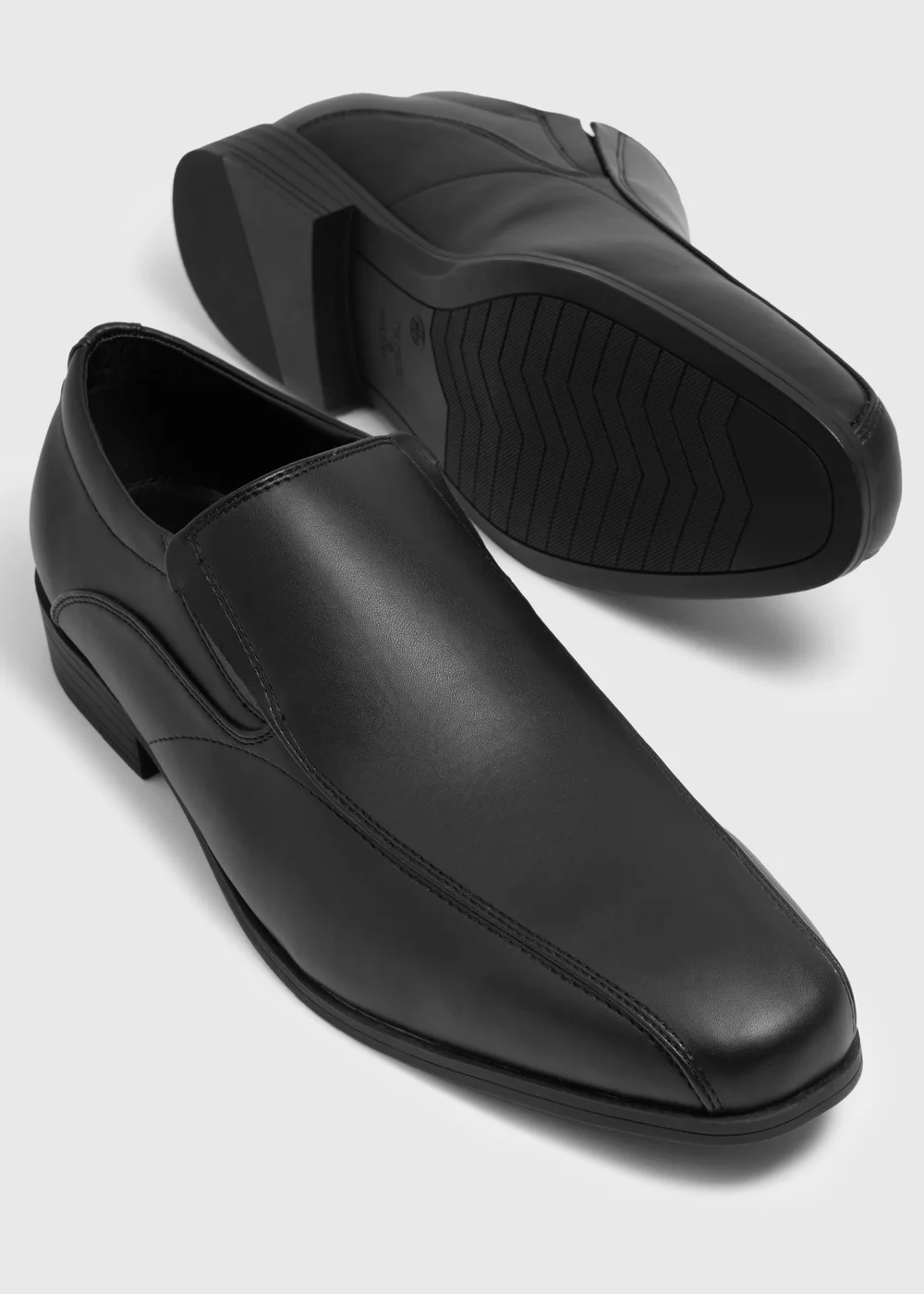 Black Tramline Slip On Shoes - 6 Image 2