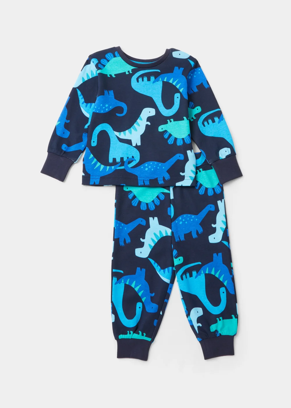 Boys Navy Dinosaur Print (9mths-5yrs) - Age 9 - 12 Months Image 1