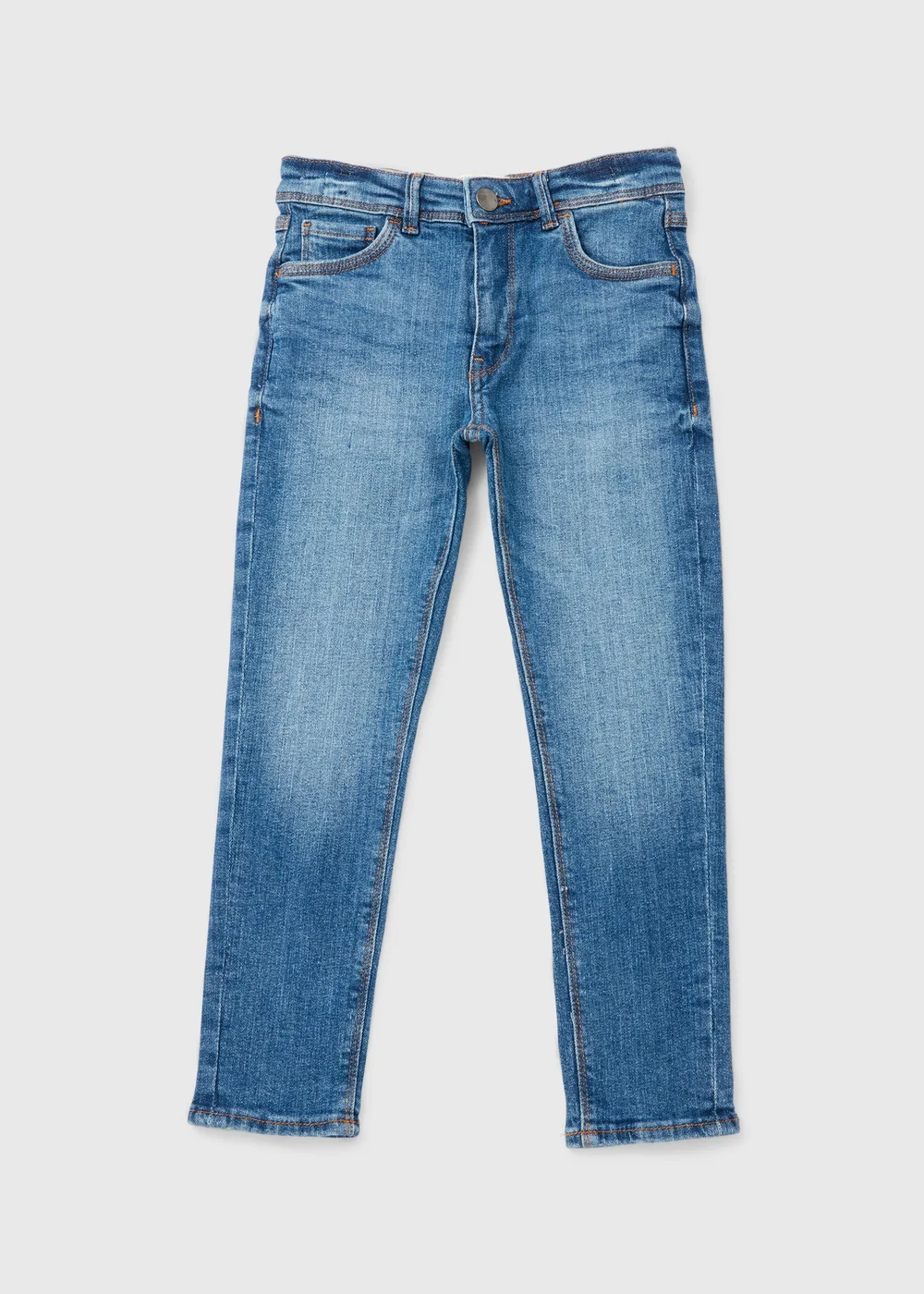 Boys Light Wash Skinny Jeans (7-16yrs) - 8 Yrs Image 1