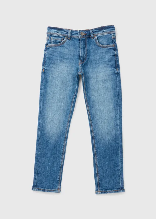 Boys Light Wash Skinny Jeans (7-16yrs) - 8 Yrs Image 1