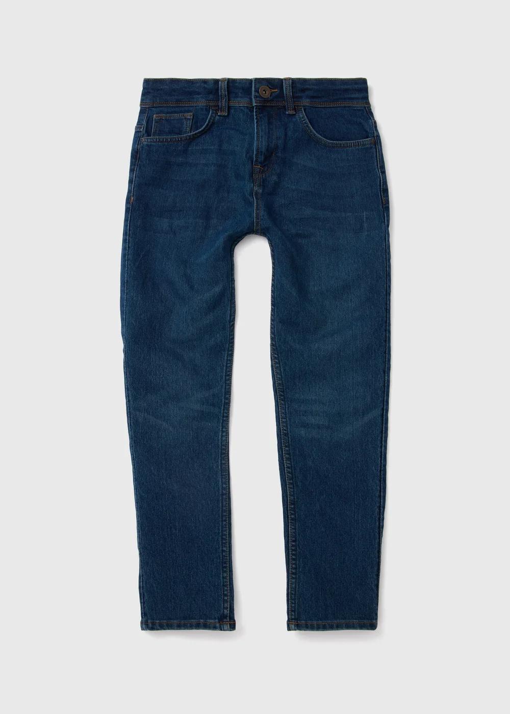 Boys Dark Blue Washed Jeans (7-12yrs) - Age 7 Years Image 1
