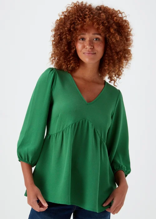 Green Boho Top - Size 8 Image 1
