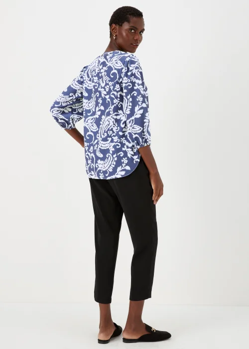 Indigo Print Bubble Box Top - Size 8 Image 2