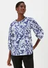 Indigo Print Bubble Box Top - Size 8 Image 1