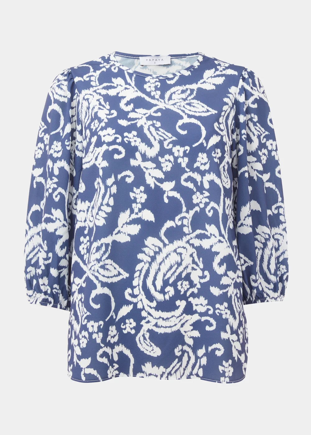 Indigo Print Bubble Box Top - Size 8 Image 5
