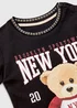 Girls Teddy Bear Print T-Shirt (9mths-6yrs) - Age 9 - 12 Months Image 2