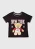 Girls Teddy Bear Print T-Shirt (9mths-6yrs) - Age 9 - 12 Months Image 1