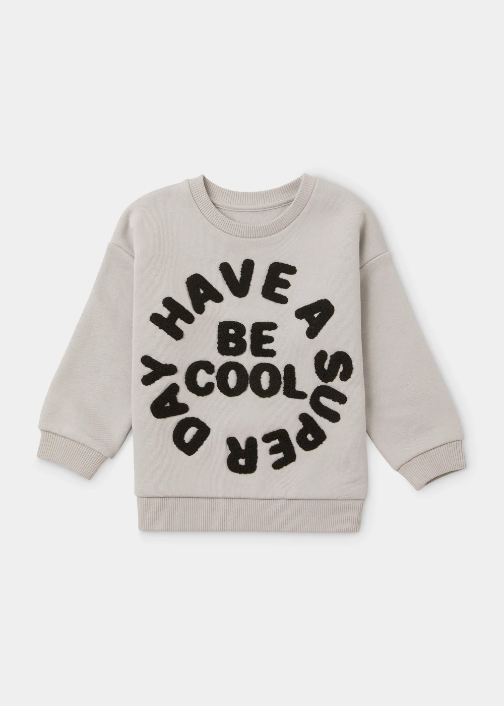 Boys Grey Cool Crewneck Sweatshirt (9mths-6yrs) - 9-12 months Image 1