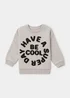 Boys Grey Cool Crewneck Sweatshirt (9mths-6yrs) - 9-12 months Image 1