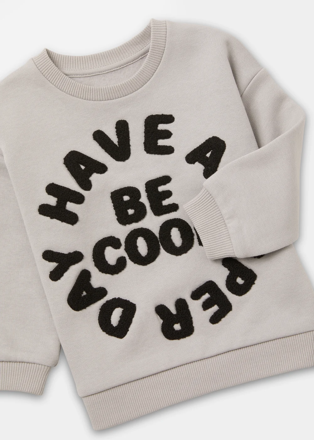 Boys Grey Cool Crewneck Sweatshirt (9mths-6yrs) - 9-12 months Image 2