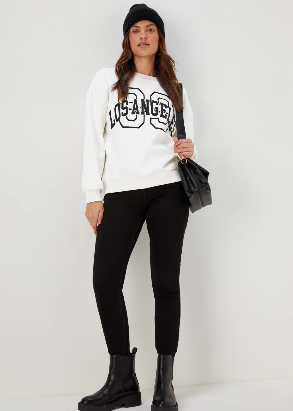 Cream Los Angeles Sweatshirt - Small Image 4