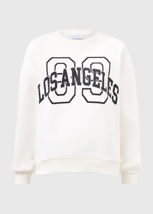 Cream Los Angeles Sweatshirt - Small Image 5
