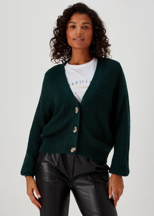 JDY Justy Green Knitted Cardigan - 8 Image 1