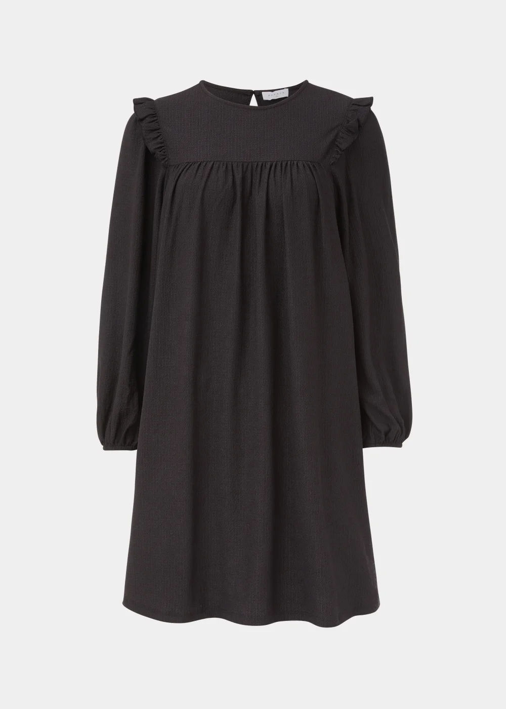Black Crinkle Mini Dress - 8 Image 5