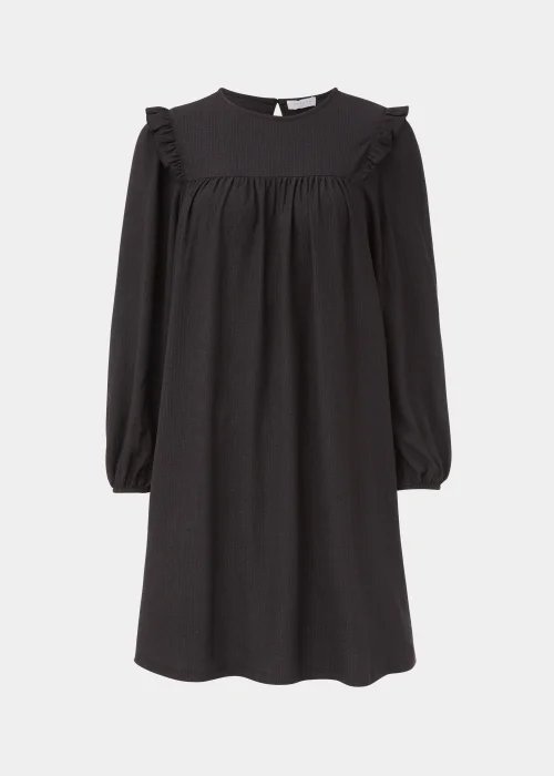 Black Crinkle Mini Dress - 8 Image 5