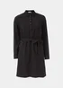 Black Tie Shirt Dress - 8 Image 5