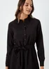 Black Tie Shirt Dress - 8 Image 3
