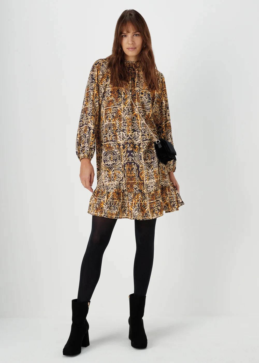 Et Vous Multicoloured Paisley Print Mini Dress - 8 Image 1