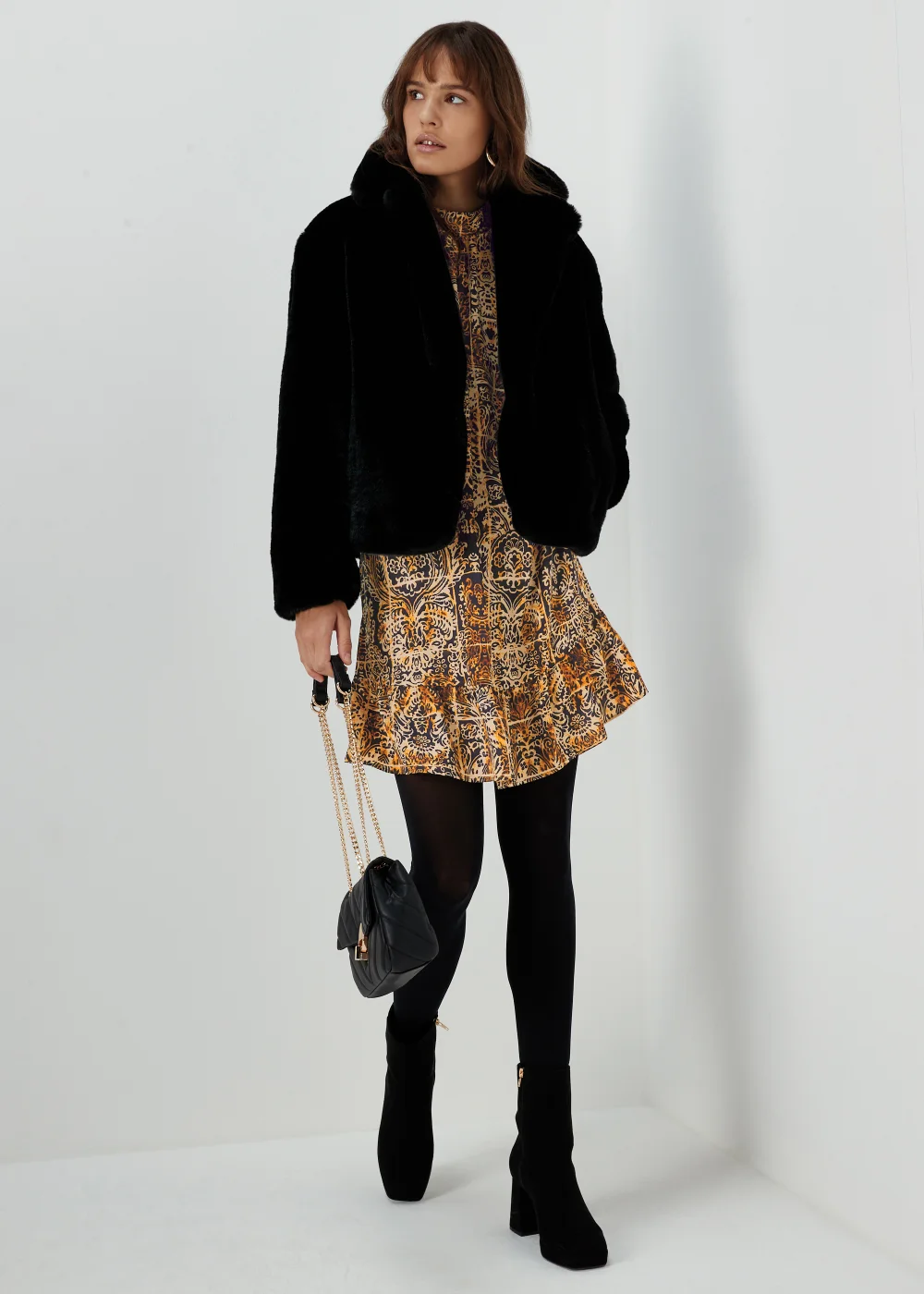 Et Vous Multicoloured Paisley Print Mini Dress - 8 Image 4