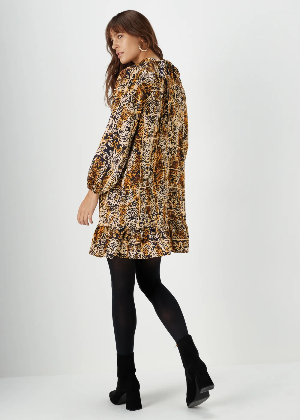 Et Vous Multicoloured Paisley Print Mini Dress - 8 Image 2