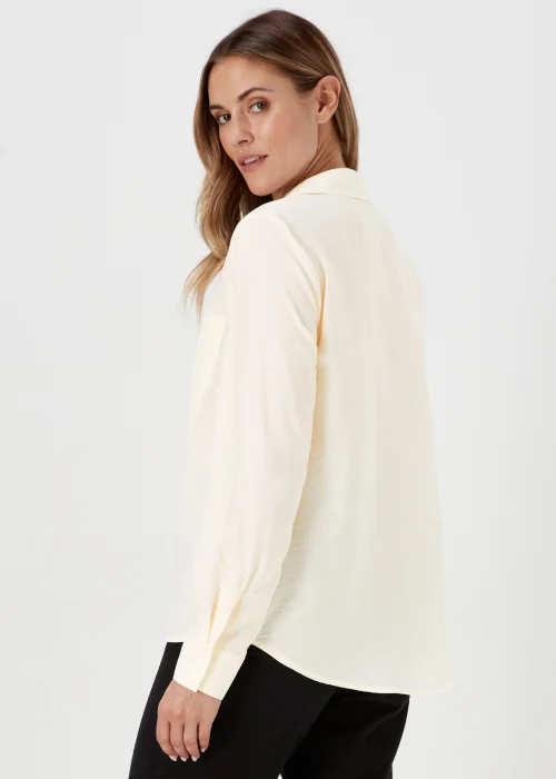 Cream Long Sleeve Utility Shirt - 8 Image 2