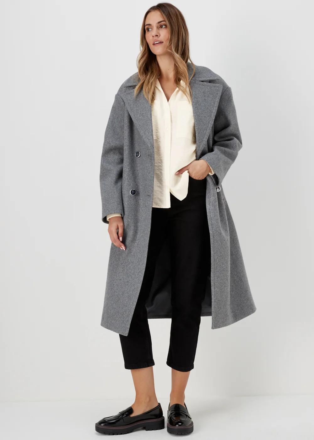 Cream Long Sleeve Utility Shirt - 8 Image 4