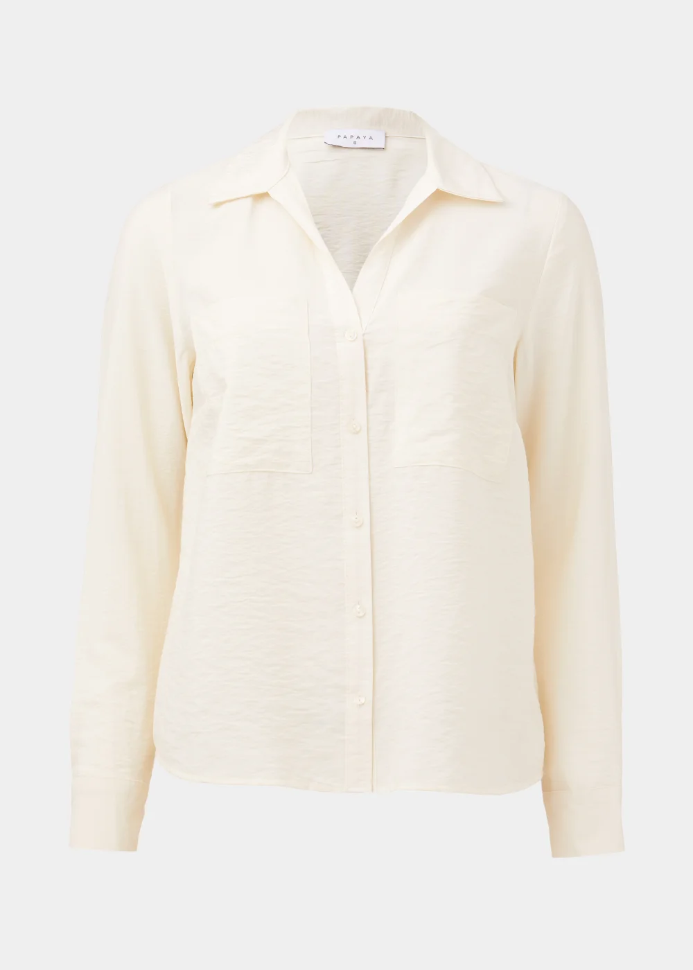 Cream Long Sleeve Utility Shirt - 8 Image 5