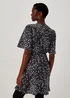 Et Vous Black Spot Print Wrap Mini Dress - 8 Image 2