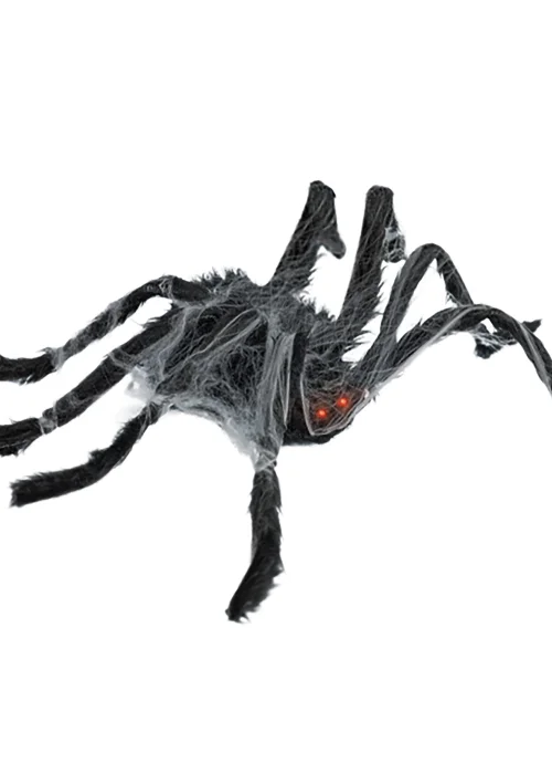 Premier Decorations Battery Operated Walking Spider with Cobweb (80cm x 18cm x 8cm) - One Size Image 2