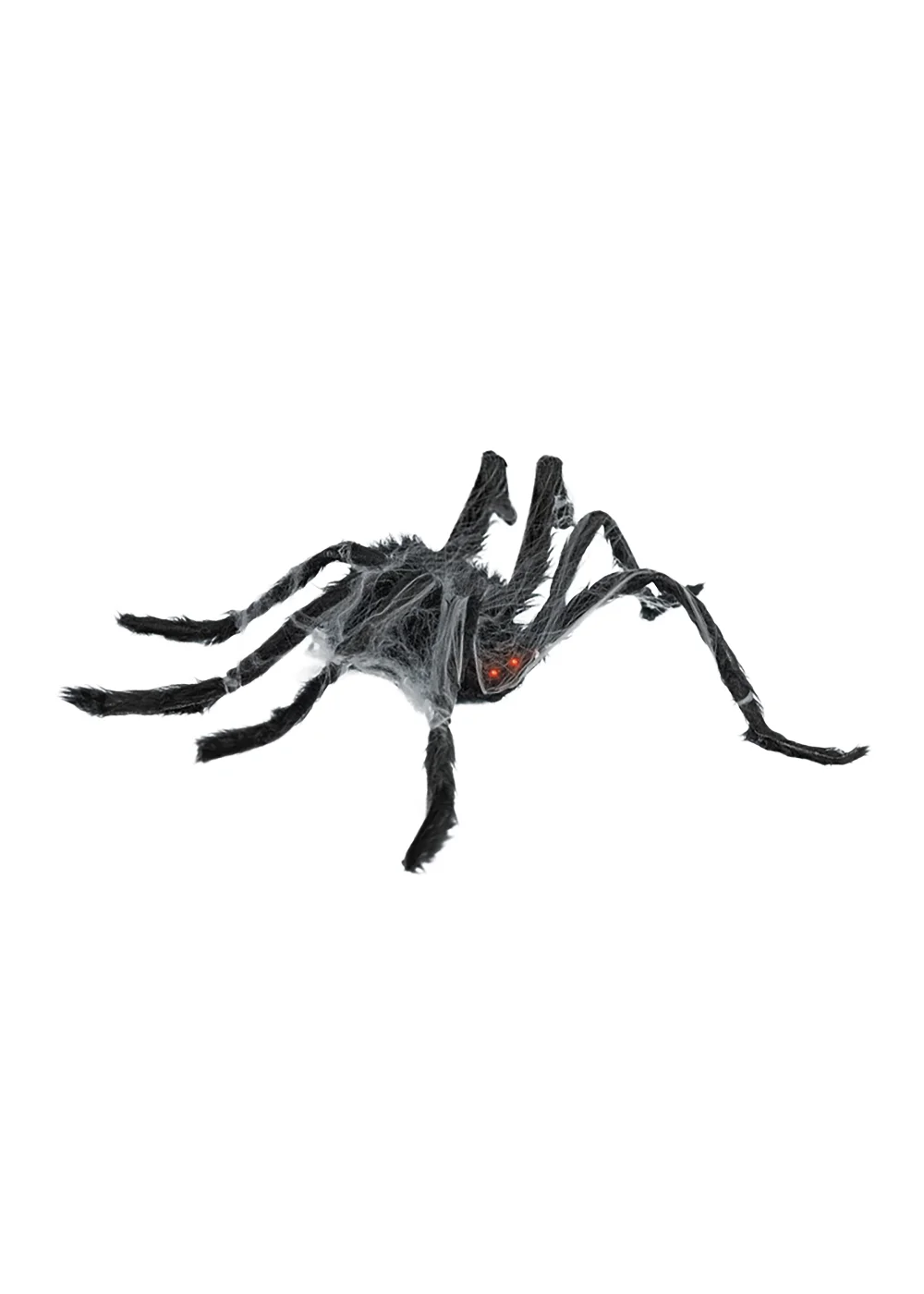 Premier Decorations Battery Operated Walking Spider with Cobweb (80cm x 18cm x 8cm) - One Size Image 1